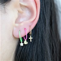 Boucle d'oreilles unique Rue des Mille Femme in Or jaune 18K-ORV 01 - 18K-ORV 01